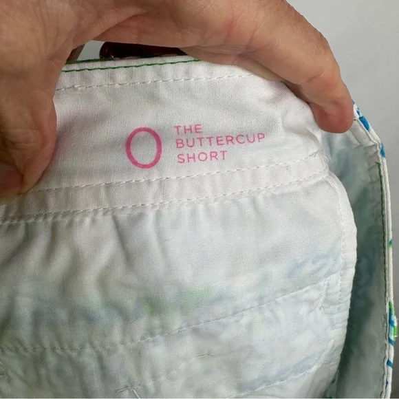 Lilly Pulitzer Floral Blue and Green Women's Shorts size Zero - Picture 3 of 5